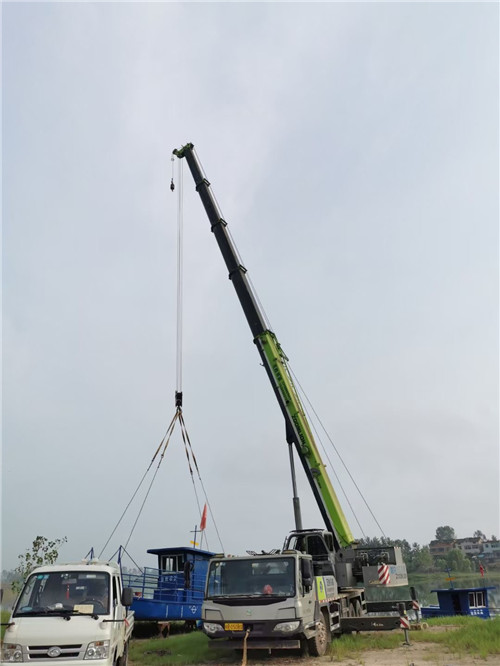 灵璧县桥梁建设吊装案例